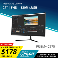 PRISM+ C270 | 27" 100Hz 1500R Curved Productivity Monitor Gaming Monitor [1920 x 1080]