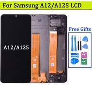 6.5" LCD For Samsung A12 A125 LCD with frame Touch Screen Digitizer LCD For Samsung  SM-A125F A125F/DS Display