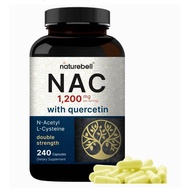 NAC Supplement with Quercetin 1200 mg 240 Capsules