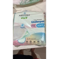 1 packet, Absorba super soft underpad 75cmx75cm