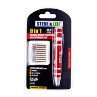 Steve & Leif 9-in-1 Pocket Micro Precision Screwdriver Set