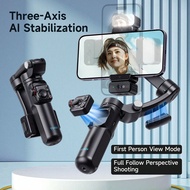 ﻿ Three Axis Ai Face Recognition Gimbal Stabilizer Portable Tripod Phone Holder Comes With Micro,Opt
