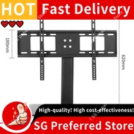 in Stock Universal TV Stand/ Base Table Top TV Stand with Wall Mount for 27 to 55 inch 9 Level Heigh