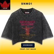 KATUN EXZO CROPTOP WASH "BRUNO MARS" TOP COMBED24S COTTON TSHIRT BRUNO MARS