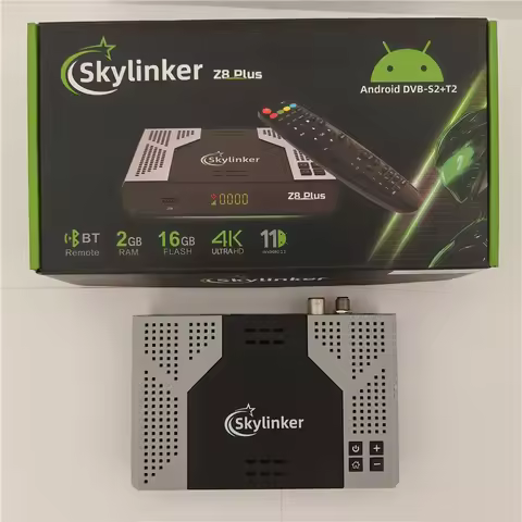 Skylinker Z8 Plus Smart TV Box Android 9.0 OS 2GB 16GB Set Top Box OTT DVB-S2 DVB-T2 HD 4K Satellite