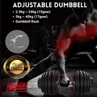 **READY STOCK** Quick Adjustable Dumbbell Weight training Dumbbell set Dumbbell