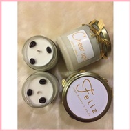 【Hot】 NEW! Coffee &amp; Vanilla Essential Oil Scented Candle (Feliz Hand Poured Candles)