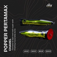 JAV Popper Wooden Handmade CHAMEL Hard Resin 40-100g | Casting GT Tuna Mackerel Top Water Sea