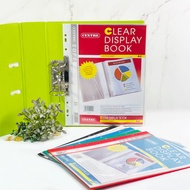 Centre Slim Display Book with 11-hole 10/20 Sheets A4 | 11-hole Clear Holder | Fileable Clear Book