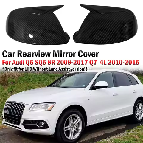 For Audi Q5 SQ5 8R Q7 4L 2010-2015 Rearview Mirror Cover Body Kit Accessories
