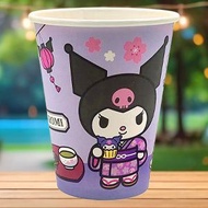 Sanrio Kuromi 特級厚紙杯 (櫻花圖案) 9oz 6件裝 [Sanrio 許可產品]