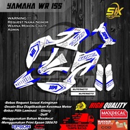 Dc 545 STICKER DECAL FULLBODY MOTORCYCLE YAMAHA WR 155 SIMPEL THEME ONE ONE NINE FREE COSTUM