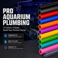 Sanking PVC pipe fitting aquarium Paip Akuarium DIY fish tank pond connector tube set, coloured PVC 