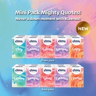 Kleenex Hanky Pack Pocket Tissue 3 Ply - Travel Tissue Mini Pack with Mighty Quotes 10/36 Pack