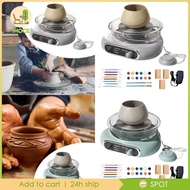 [Ihoce] Pottery Wheel Machine Electric Pottery Wheel Mini Pottery Wheel Kit Turntable Pottery Wheel 
