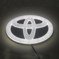 TOYOTA LOGO LED Light Car Badge Emblems Front Rear Bumper Logo For Toyota Camry Corolla Vios Yaris H