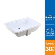 COTTO อ่างล้างหน้าแบบฝังใต้เคาน์เตอร์ C05117 สีขาว