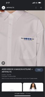 [徵］Ader error x Maison kitsune 襯衫 A1 A2