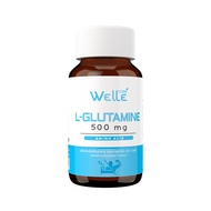 Welle L-Glutamine หลับง่าย เวลล์ แอลกลูตามีน 60 แคปซูล ข่วยผ่อนคลาย เสริมซ่อมกล้ามเนื้อ