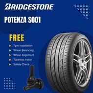 NEW TYRE 185/55R15 POTENZA S001 BRIDGESTONE (WITH INSTALLATION)