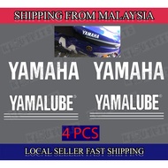 4 Pcs Yamaha Yamalube Logo Stickers Cover Set Belly Pan Set LC135 Y15 R25