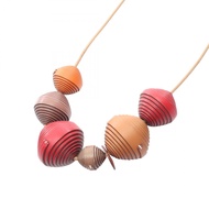 [Used] Hermes HERMES Necklace Jojoba Leather Necklace Women's Used B