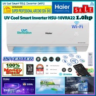 Haier 1.0hp Inverter Air Conditioner HSU-10VRA22 (WiFi) UV Cool Smart R32 5 Star Energy Rating Inverter Aircond ((UVC Sterilization))