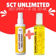 SCT Unlimited Sunflower Deo Spray 60ml 120ml Fast Brightening Anti Odor Underarm Whitening Deo Mist
