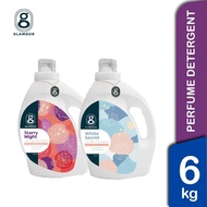 Glamour Perfume Laundry Detergent + Antibacterial Softerner 3kg x 2 Bottles   Sabun Baju Sabun Basuh Dobi 香水洗衣液