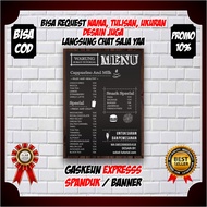 spanduk banner menu makanan custom spanduk menu custom spanduk jualan ukuran 60x100cm