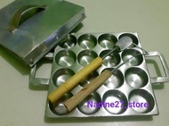 Loyang Kue Mini/Cetakan Kue Bika/Cetakan Kue Lumpur Mini 16 Lubang Anti Lengket Free Sutill Terjamin