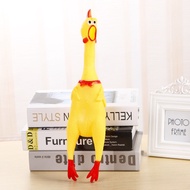 Funny Screaming Yellow Chicken Toys Rubber Toys Children Funny Screaming Squeeze Chicken Toys Gift M