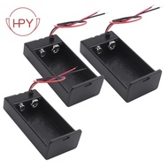 【hzhaiyaa1.sg】3 Pcs Two Wire Lead On/Off Switch 1 x 9V Battery Cell Case Holder