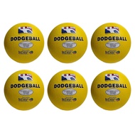 Dodgeball (Set of 6) MAD Official Foam Ball Approved by World Dodgeball Federation (WDBF)