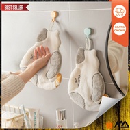 Kitchen Hand Towel Hanging Cat Hand Towel High Absorbent Hanging Hand Towel/