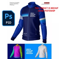 Mens Raglan Jacket Mockup Set  | Mockup Tshirt High Quality Photoshop