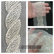 1 YARD - READY TO WEAR BORCI LACE/TULL LACE