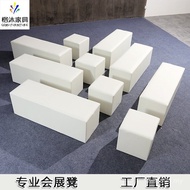 Show Event Auto Show Leather Black Square Stool 6R Outdoor Toast Exhibition Single Long Strip Sofa L