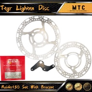 TTGR Lighten Disc Raider150 Set With Bracket For Raider150 Carb (Front and Rear)