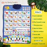 SG STOCK [8-in-1] Bilingual Talking Poster | Electronic Interactive Alphabet Chart | Talking ABC, 12