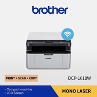 Brother DCP-1610W 3 in 1 Wireless A4 Print Scan Copy Mono Laser Printer Compact Size with LCD Screen