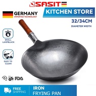 SASIT Cast Iron Frying Pan Non-stick Old-fashioned Frying Pan