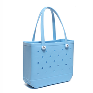Rubber Women Bogg Bag Fashion Summer Pool Shoulder Handbag EVA Large Capacity Shopping Basket Female