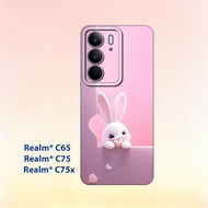 Softcase Realme C65 - Realme C75 - Realme C75X _Case Silicone Cover Handphone Black Clear Flexible