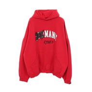 [Used] Balenciaga BALENCIAGA Hoodie MANY KISSES Distressed Finish 761458 Cotton Pullover Hoodie Unis