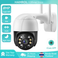 Hamrol 8MP 4K Wifi Mini Camera 5X Zoom Ai Human Detection Two Way Audio 5MP 1080P IP Camera Color Ni