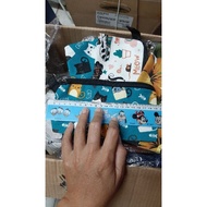 Long square canvas wallet