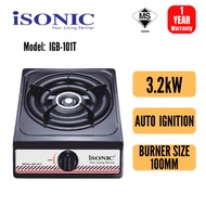 ISONIC SINGLE BURNER GAS STOVE IGB-101T / DAPUR GAS ISONIC
