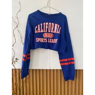 H&M DIVIDED Blue California Urban Sports League Themed