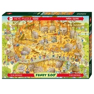 HEYE: Funky Zoo : African Habitat by Marino Degano 1000 Piece Jigsaw Puzzle 1000 Pieces 1000 Pcs Puz